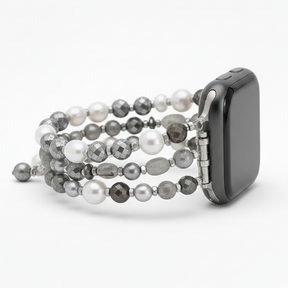 Lunar Luxe Parel Elastische Apple Watch Band
