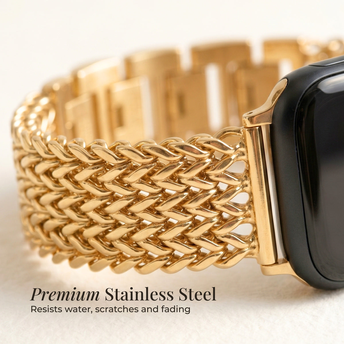 Gouden ketting luxe Apple Watch bandje