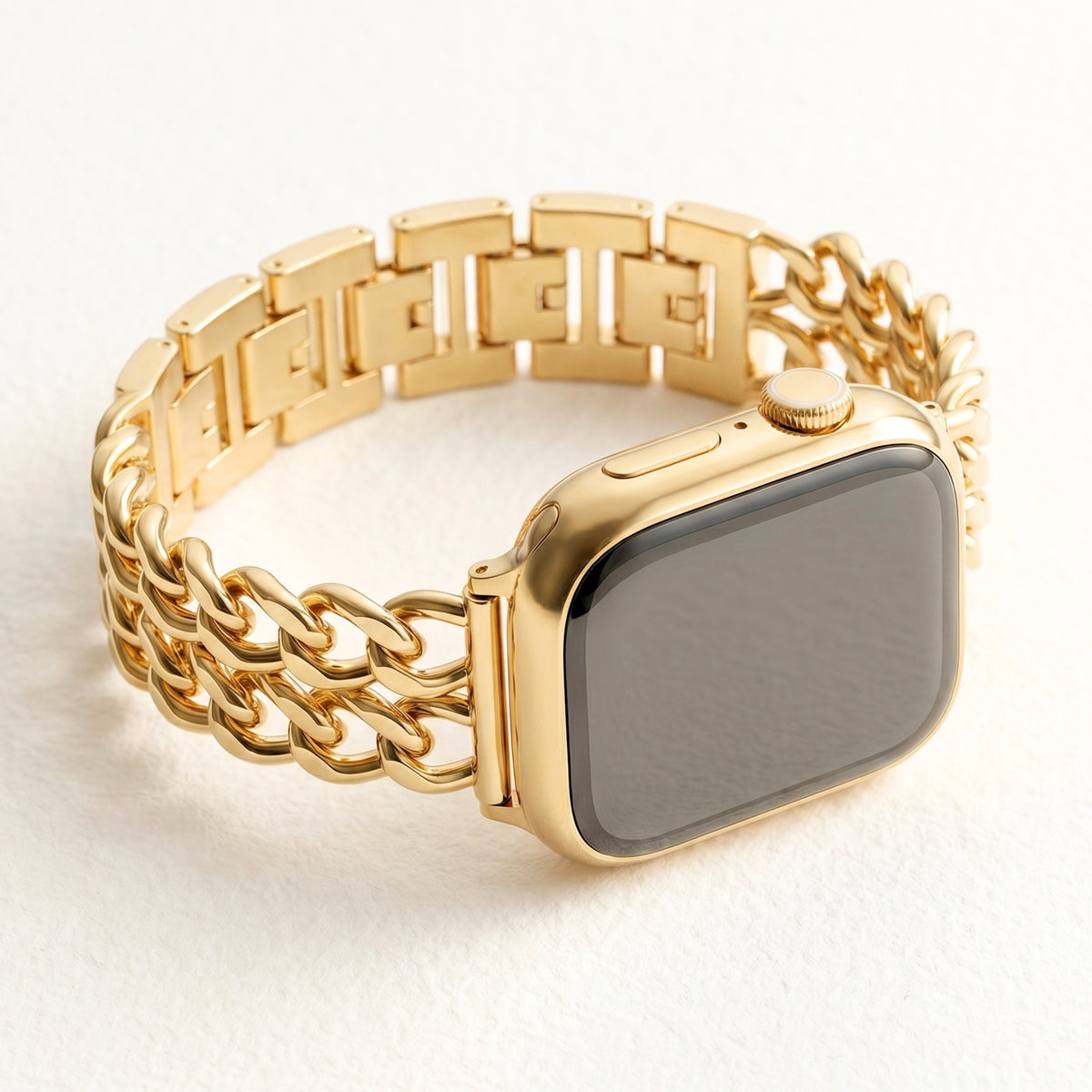 Gouden Curve Luxe Apple Watch Bandje