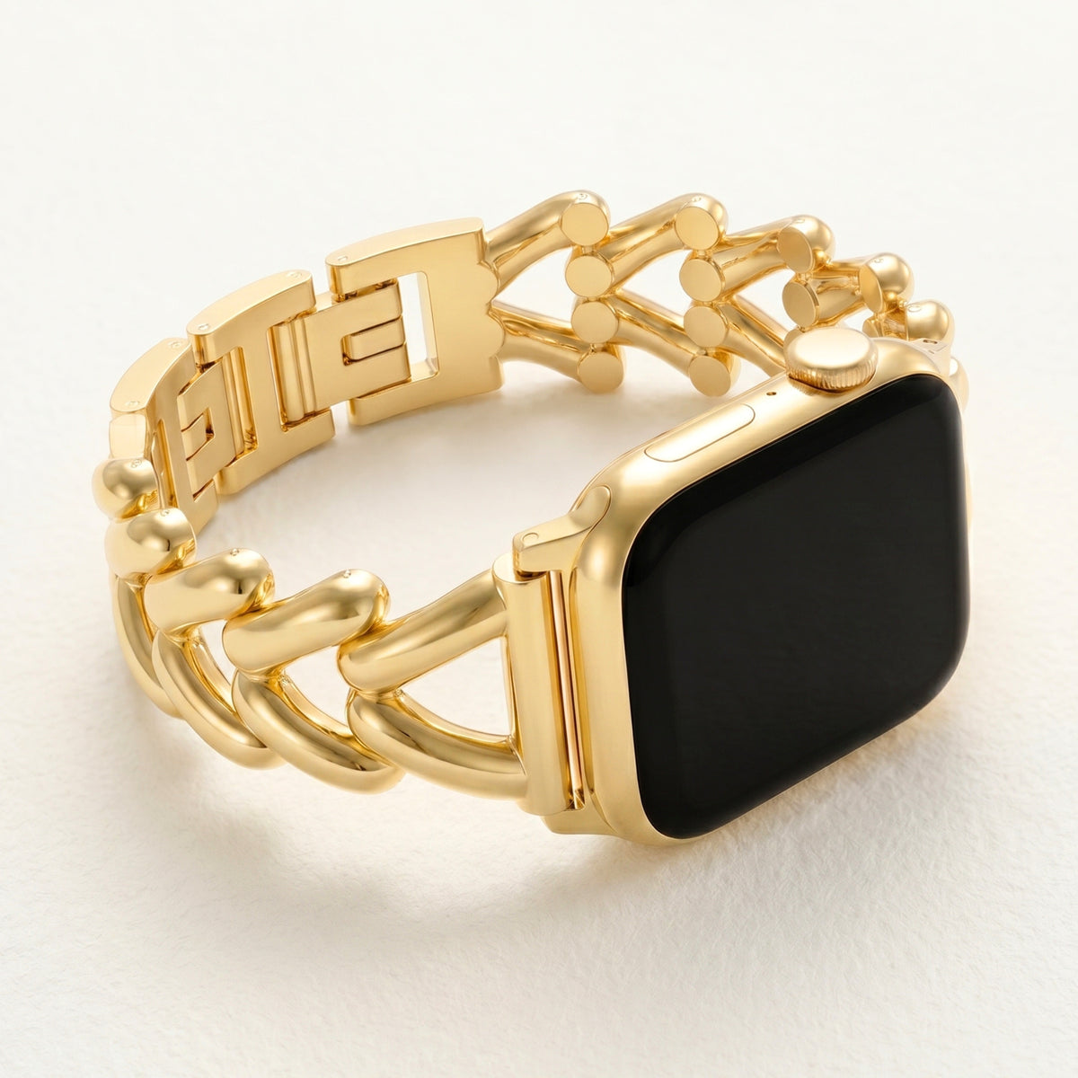 Gouden Vlecht Luxe Apple Watch Bandje