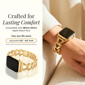 Gouden Vlecht Luxe Apple Watch Bandje