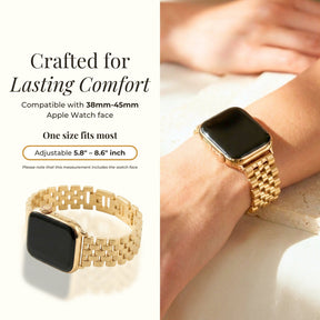 Gouden Chic Luxe Apple Watch Bandje