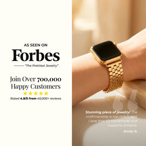 Gouden Chic Luxe Apple Watch Bandje