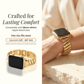 Gouden Glamour Luxe Apple Watch Bandje