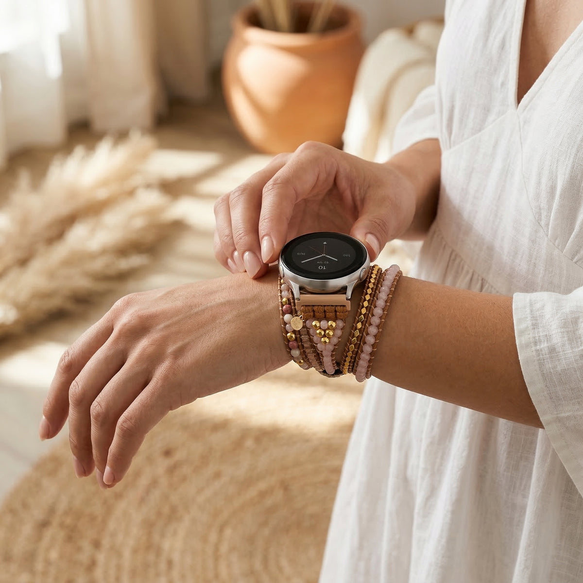 Golden Rose Quartz Samsung Galaxy Watch Band