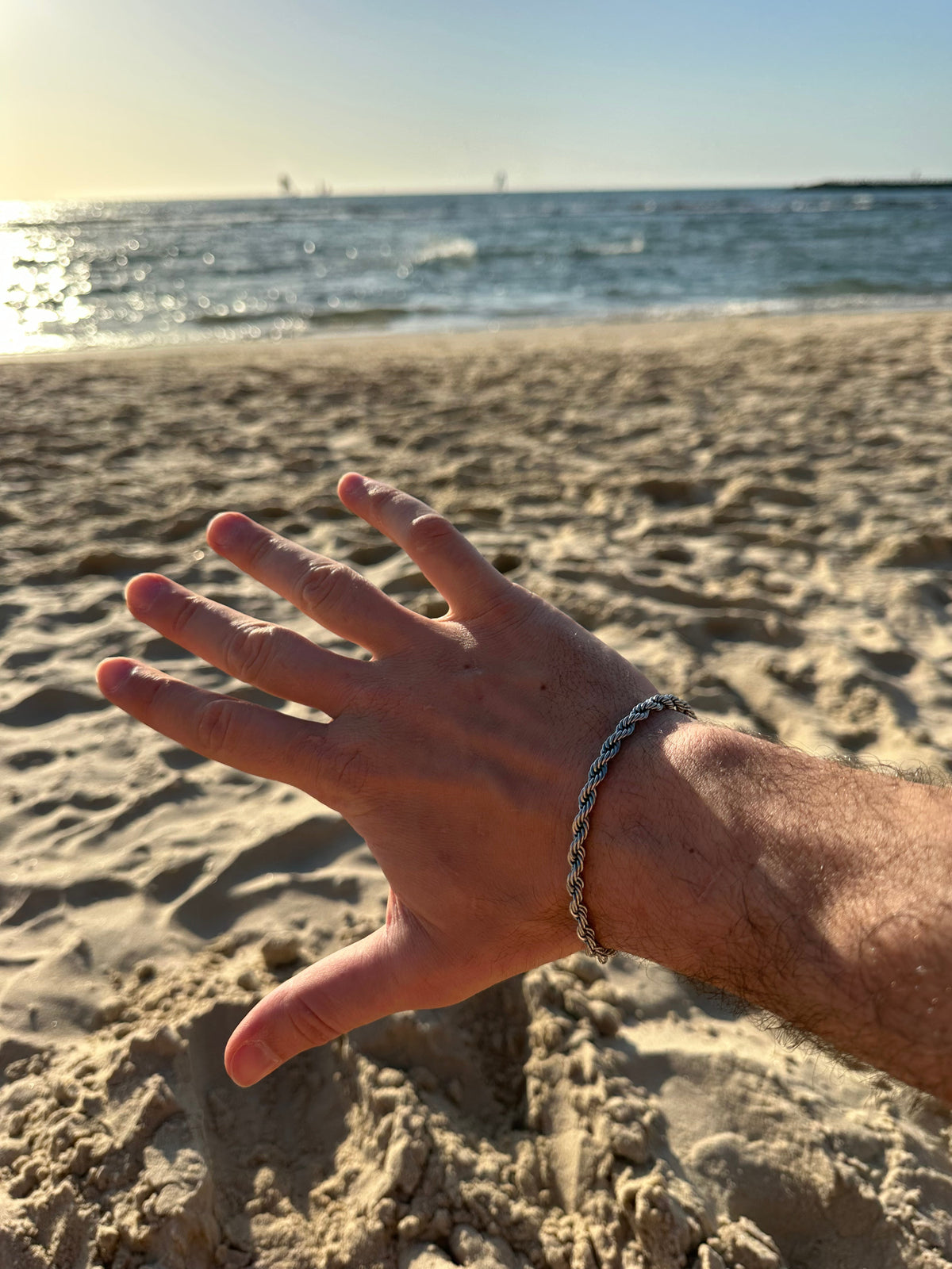 Touwarmband (Zilver) 5mm