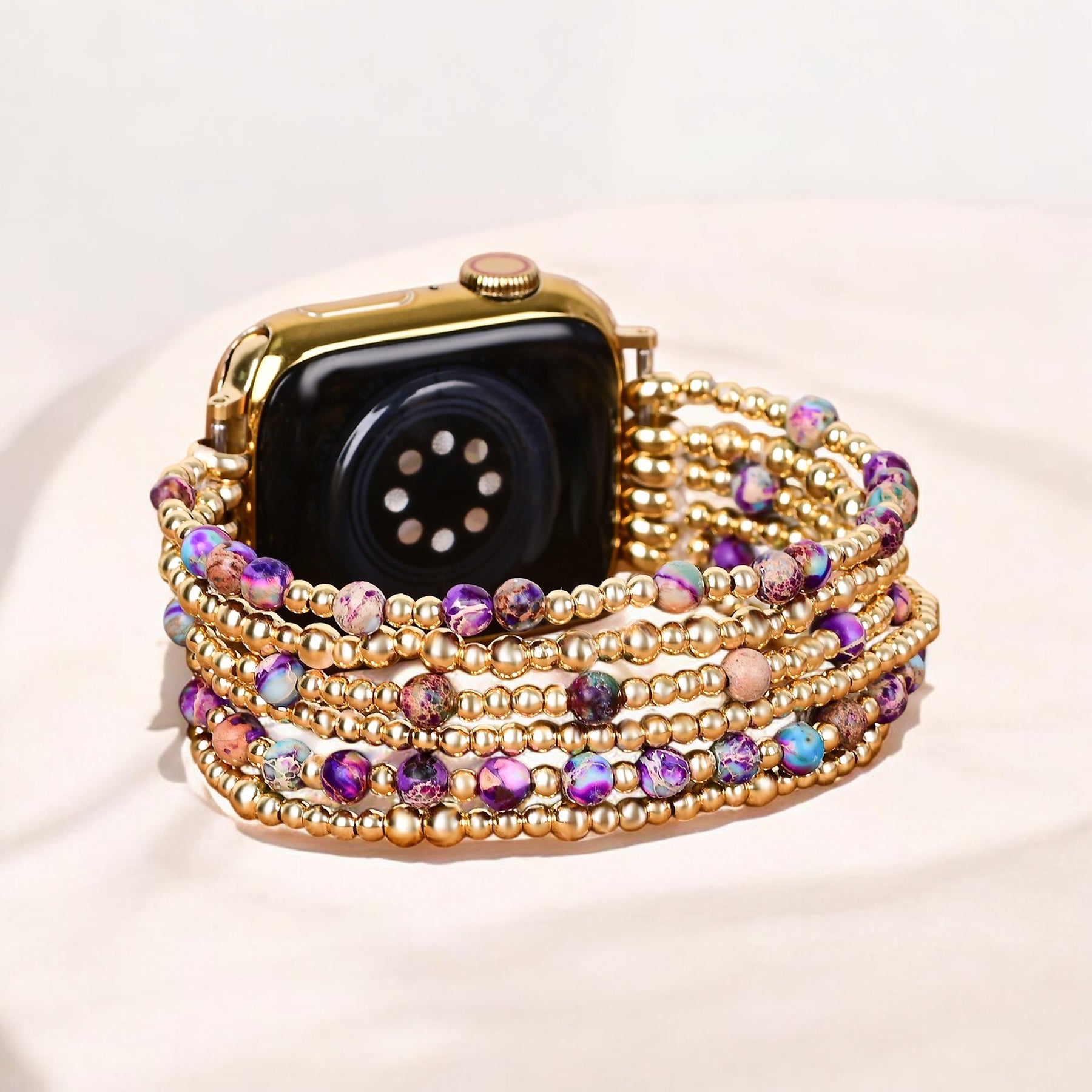 Intense Jasper Glimmer Stretch Apple Watch-band