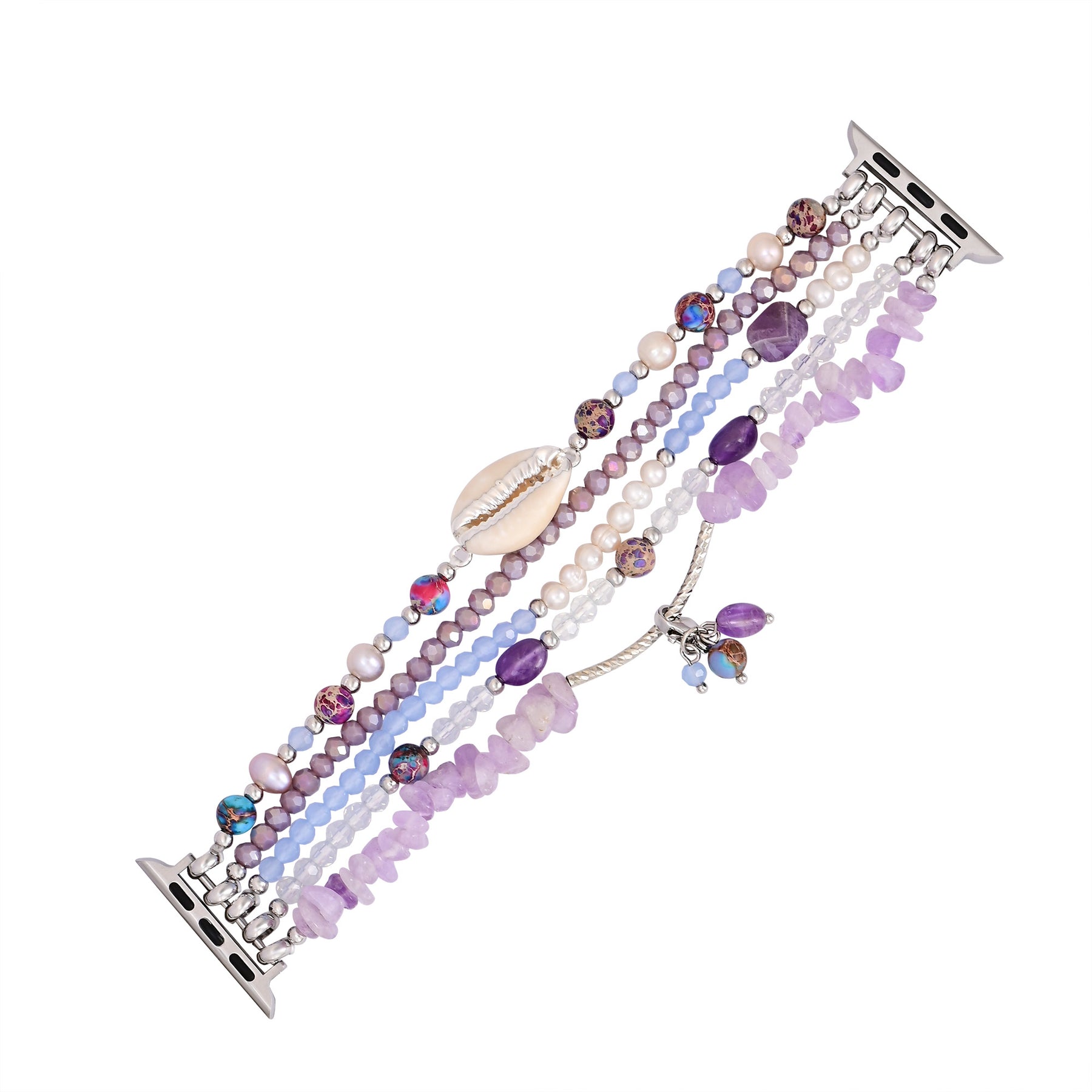Lilac Shoreline Stretch Apple Watch-bandje