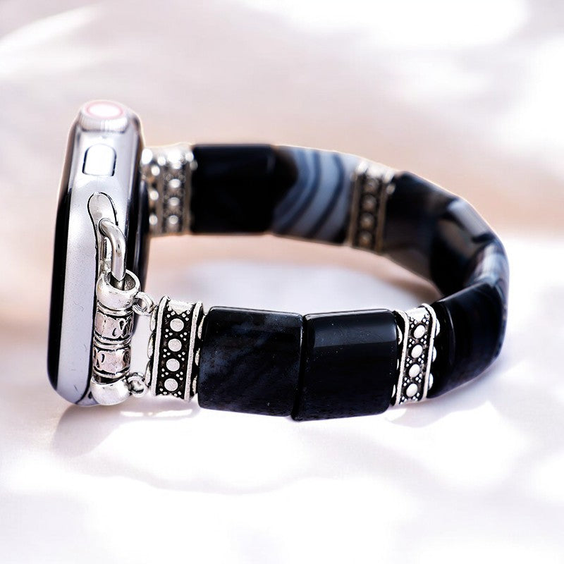 Bohemian Noir Stretch Apple Watch-band
