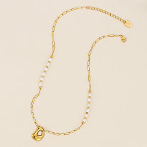 Gouden Glow Bubble Letter Initial Ketting