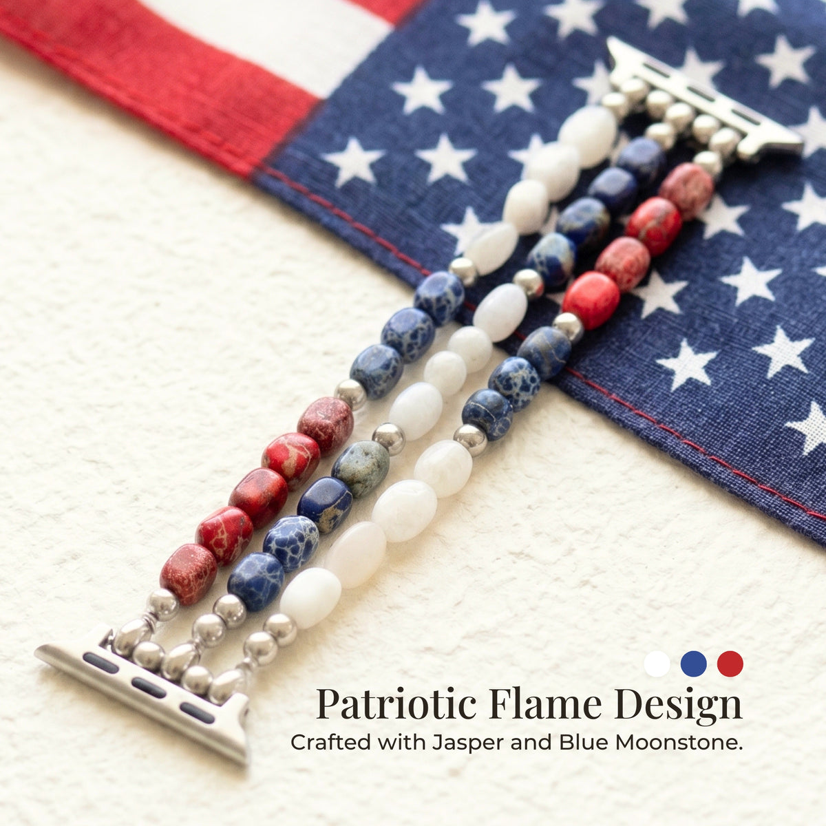 Independence Flame Stretch Apple Watch-band