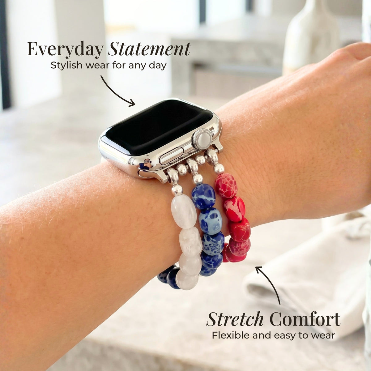 Independence Flame Stretch Apple Watch-band