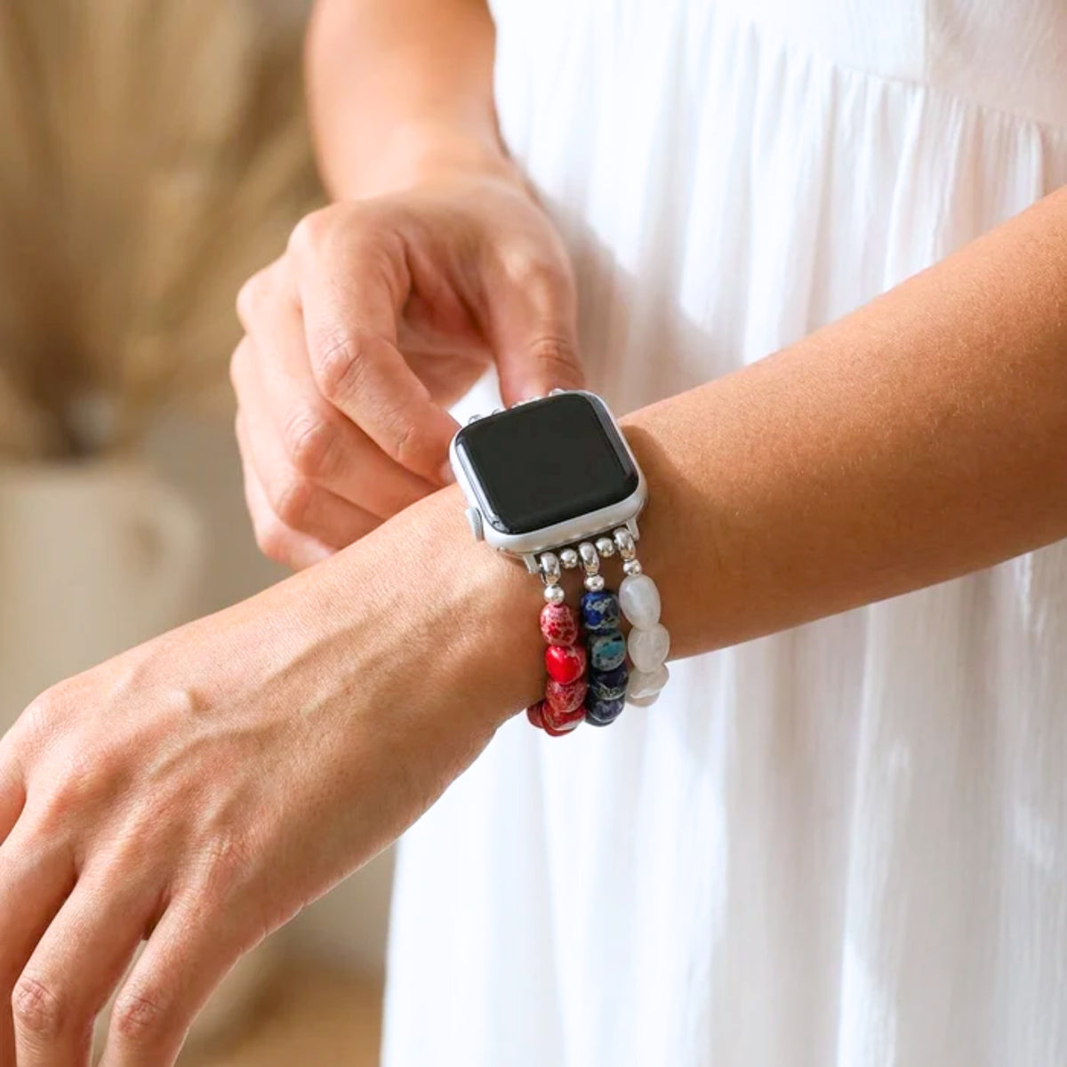 Independence Flame Stretch Apple Watch-band
