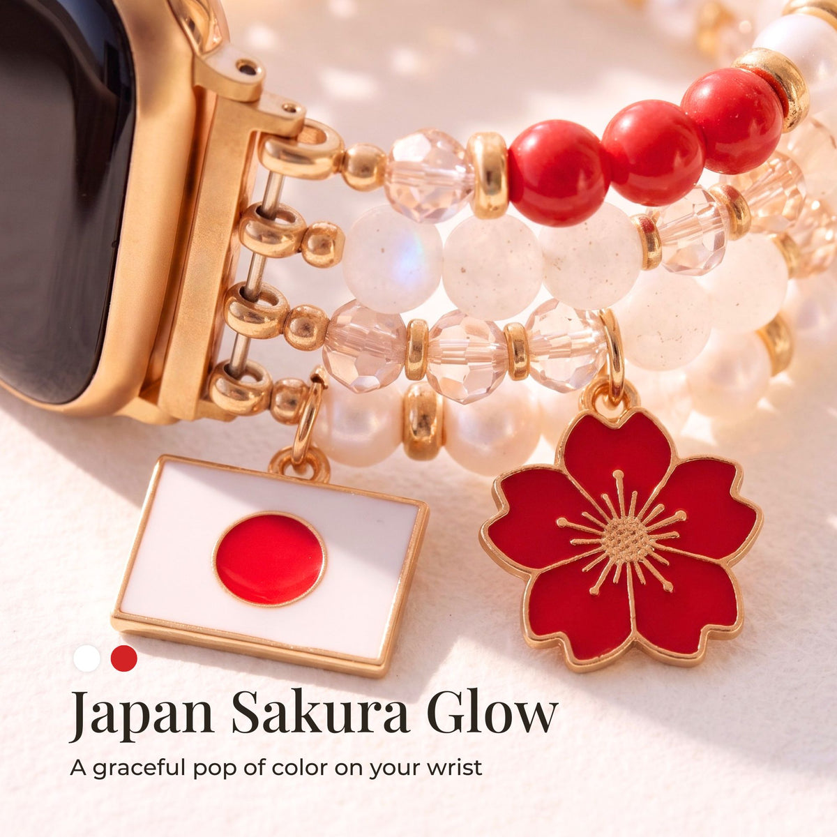Japan Sakura Bloom Stretch Apple Watch-bandje