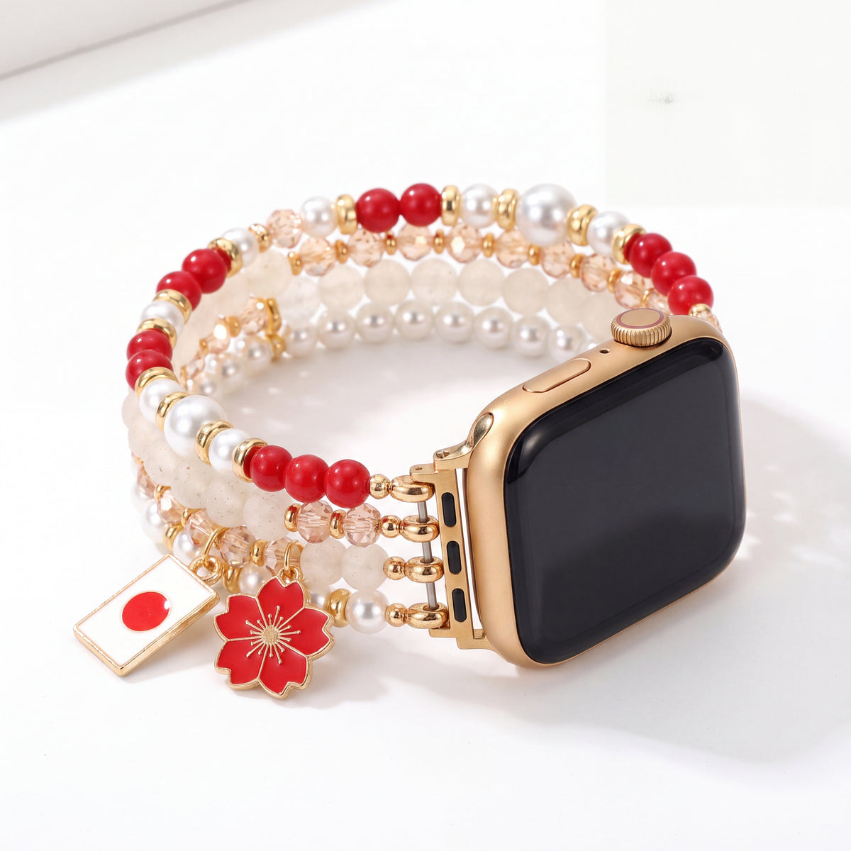 Japan Sakura Bloom Stretch Apple Watch-bandje