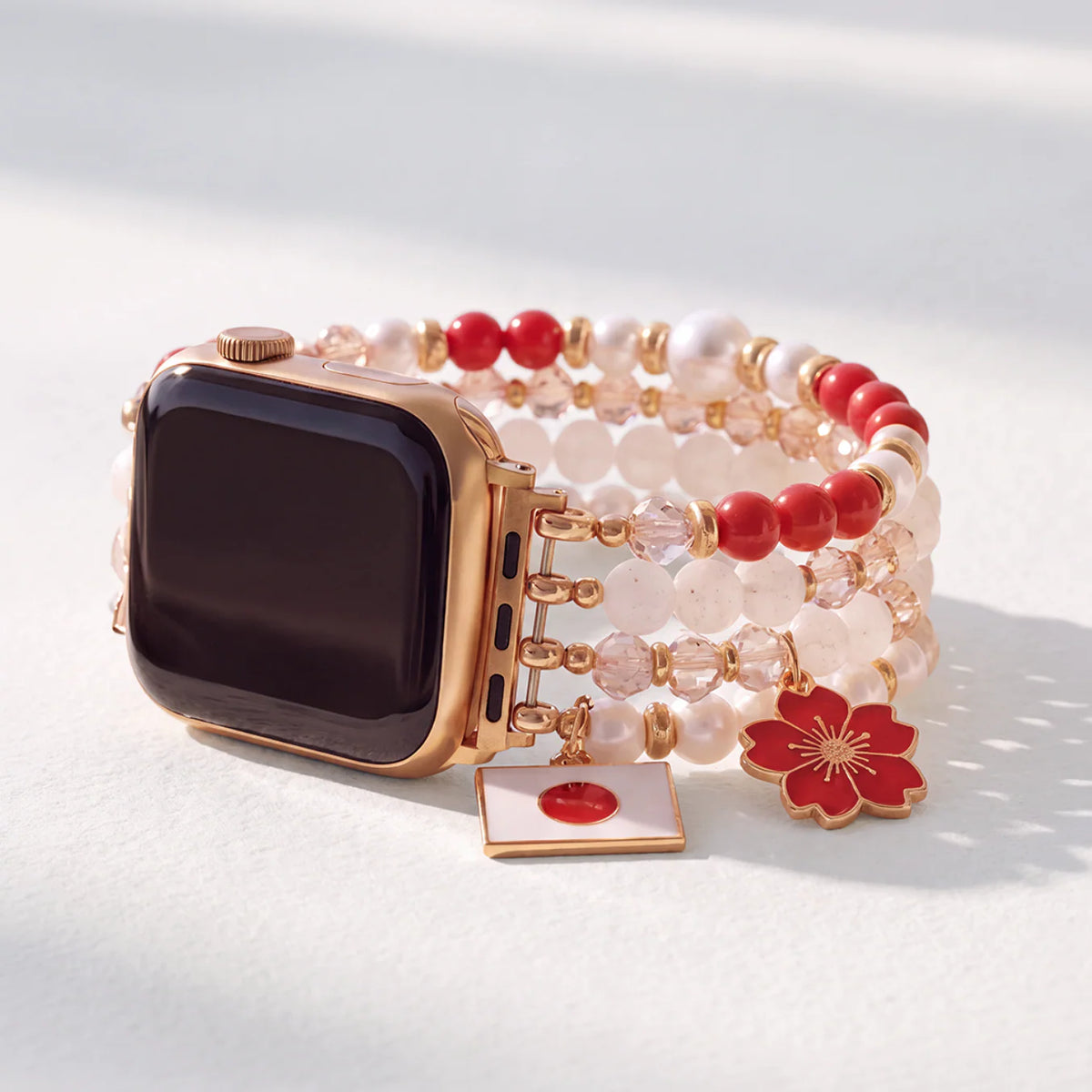Japan Sakura Bloom Stretch Apple Watch-bandje