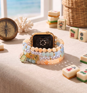 Lucky Mahjong Stretch-bandje voor Apple Watch