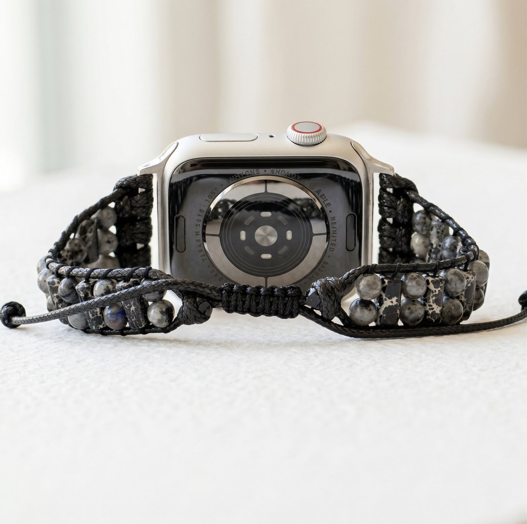 Heren Labradoriet Actieve Apple Watch Band