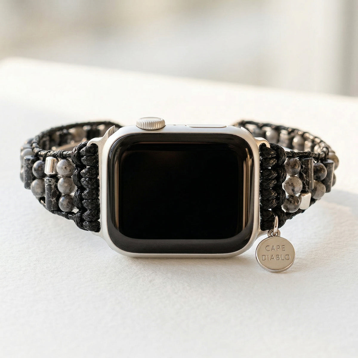 Heren Labradoriet Actieve Apple Watch Band