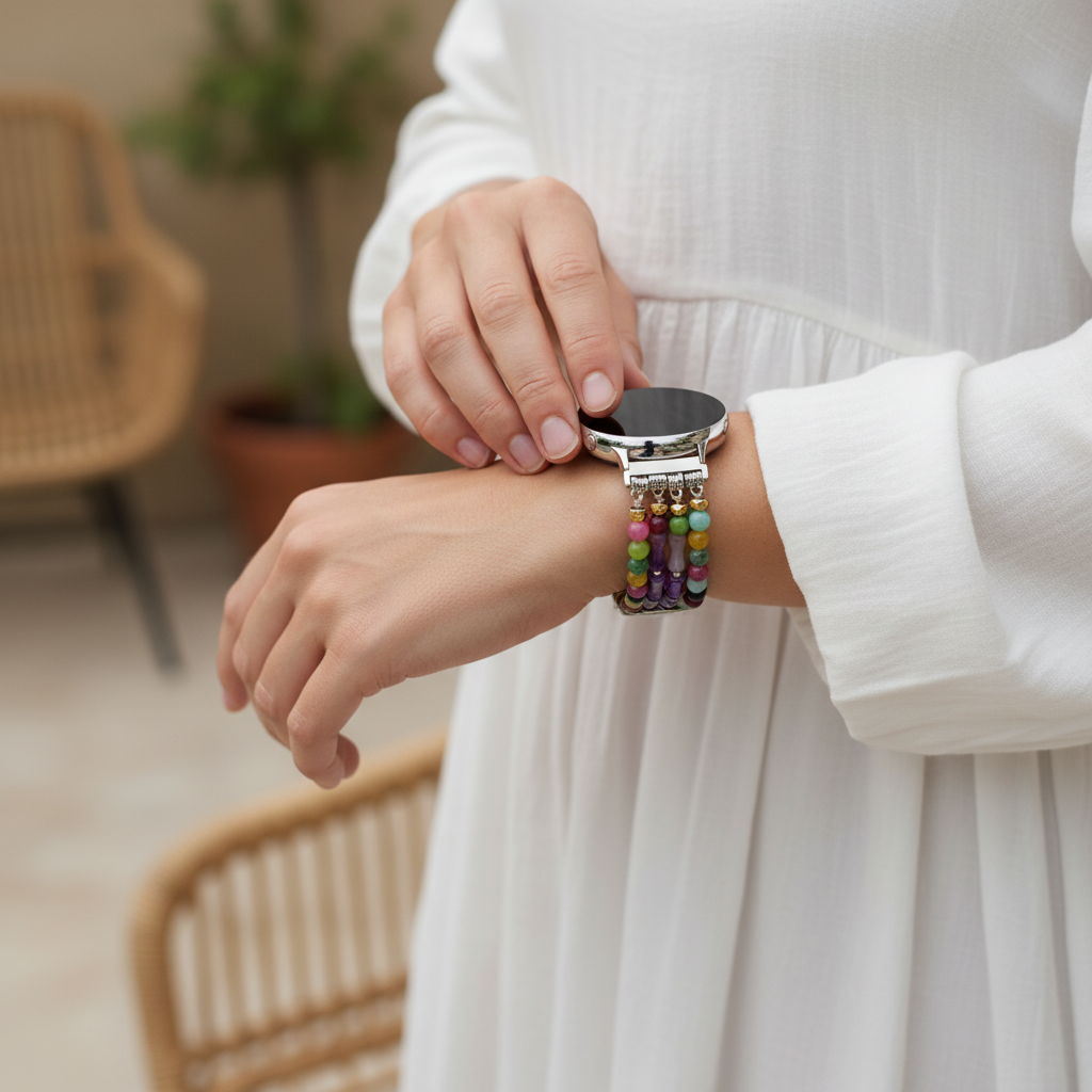 Mosaic Amethyst Samsung Galaxy Stretch Horlogeband