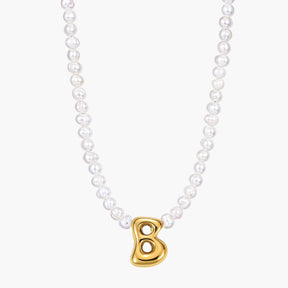Parel Bubble Initiële Ketting