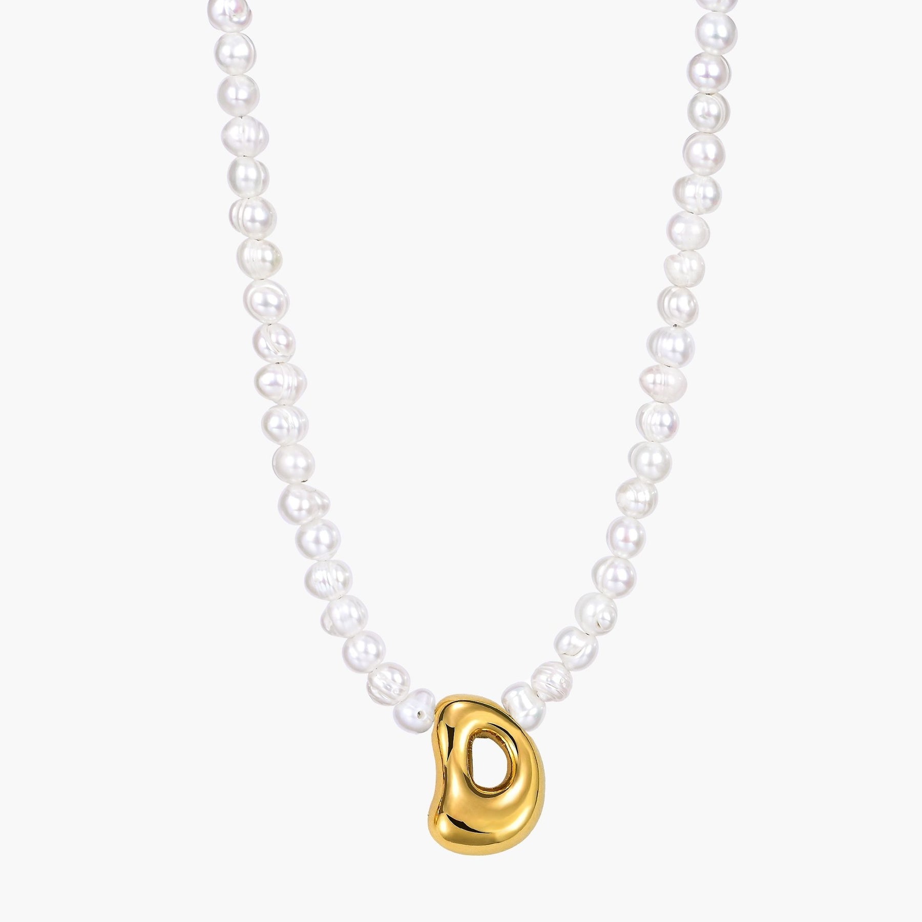 Parel Bubble Initiële Ketting