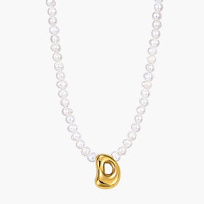 Parel Bubble Initiële Ketting