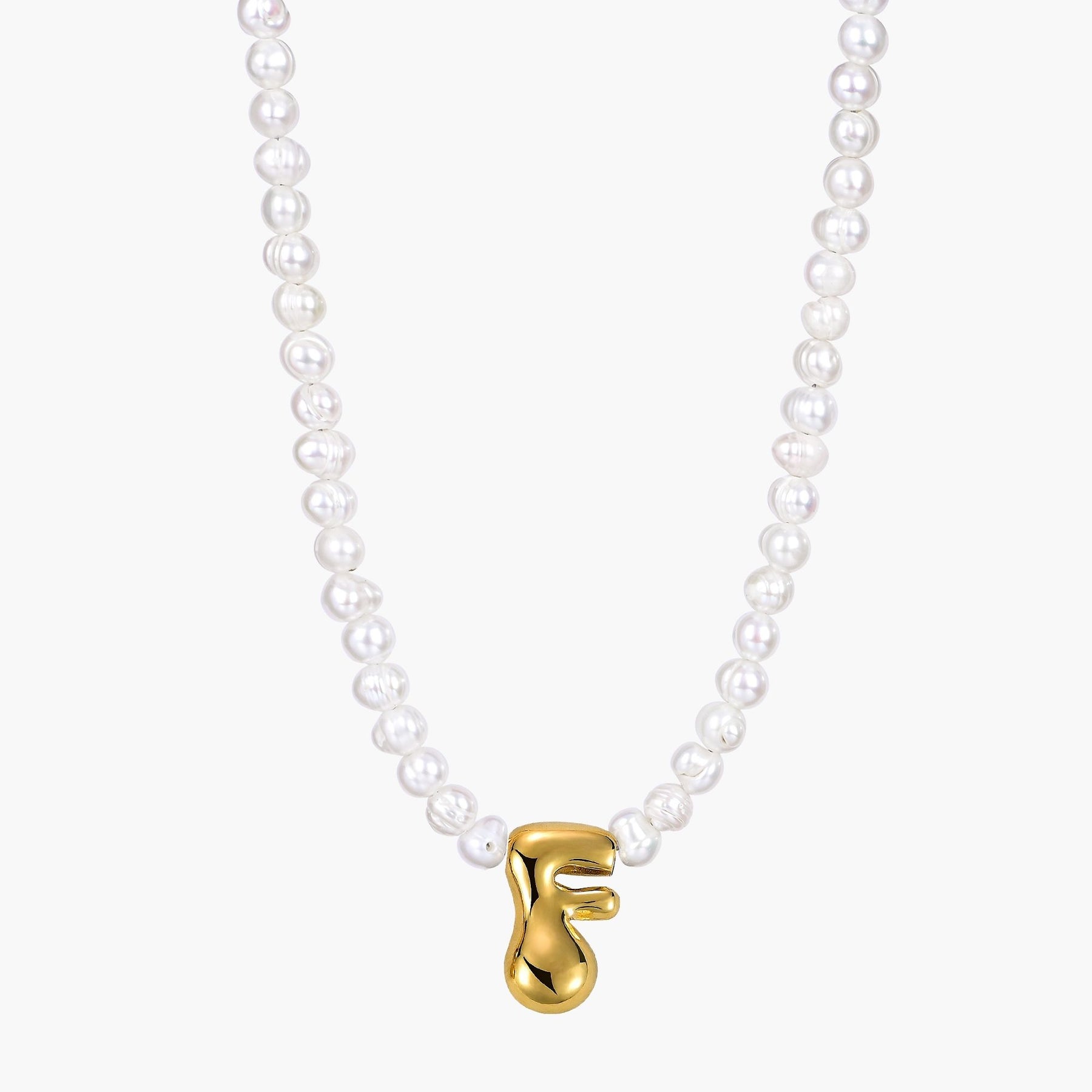 Parel Bubble Initiële Ketting