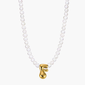 Parel Bubble Initiële Ketting