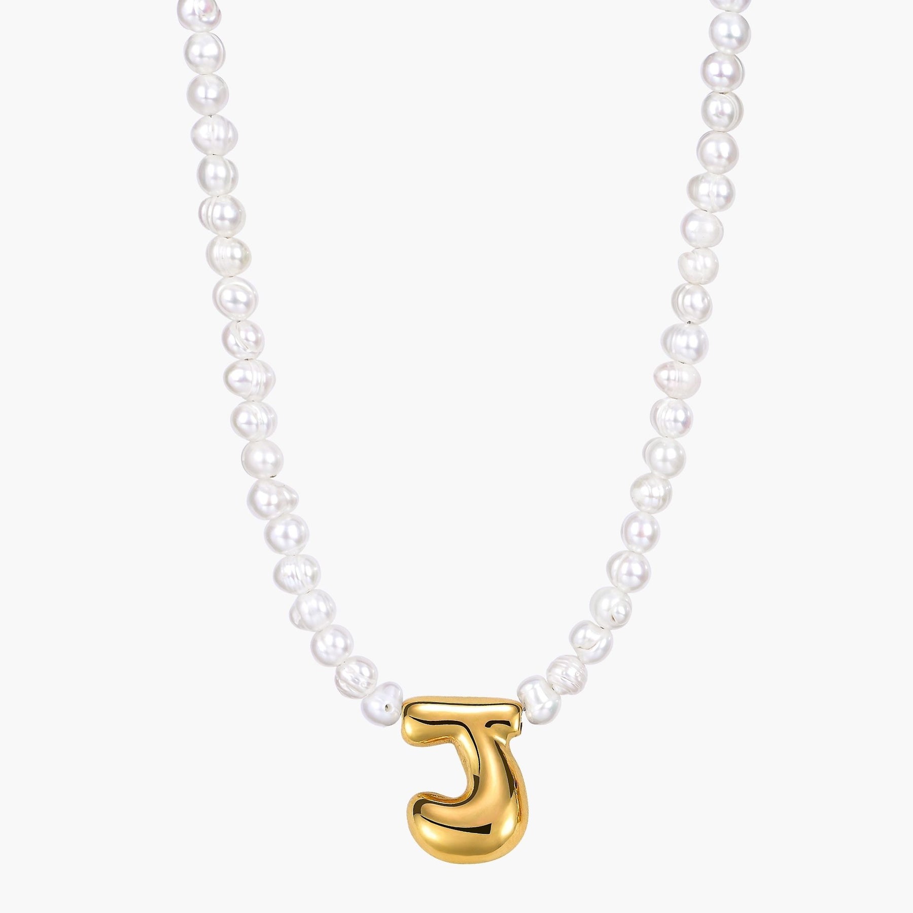 Parel Bubble Initiële Ketting