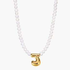 Parel Bubble Initiële Ketting