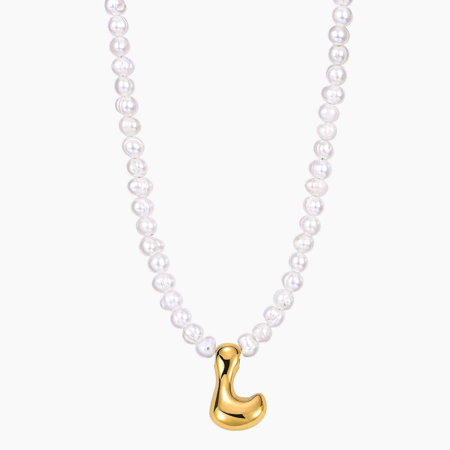 Parel Bubble Initiële Ketting
