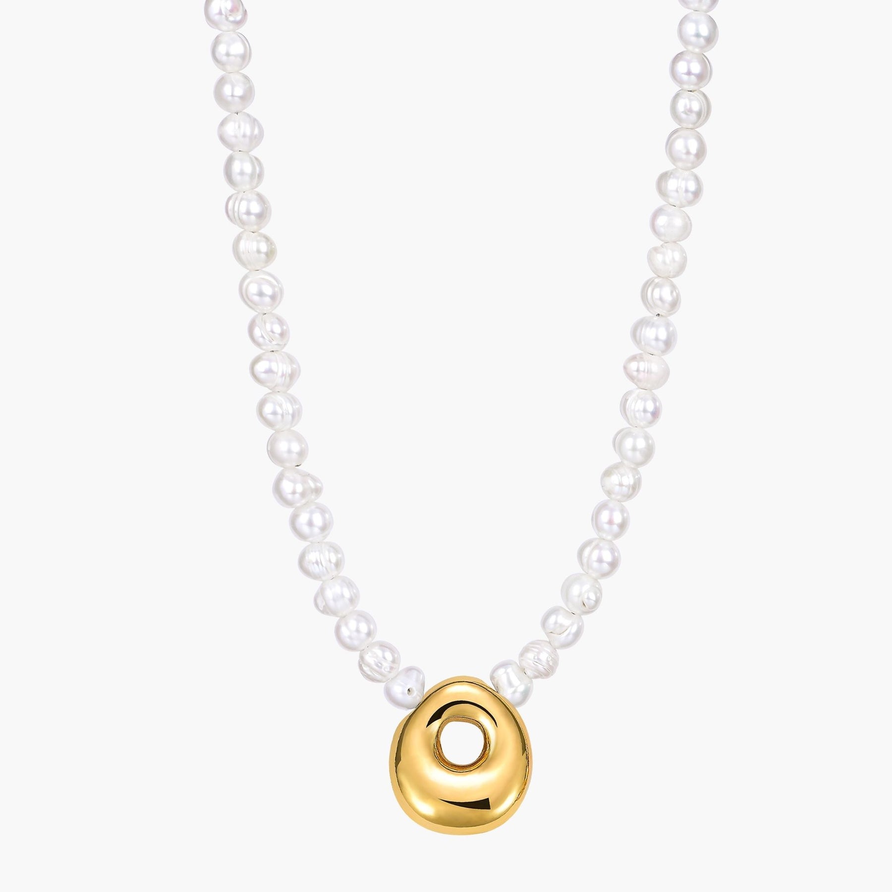 Parel Bubble Initiële Ketting