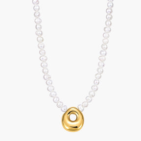 Parel Bubble Initiële Ketting