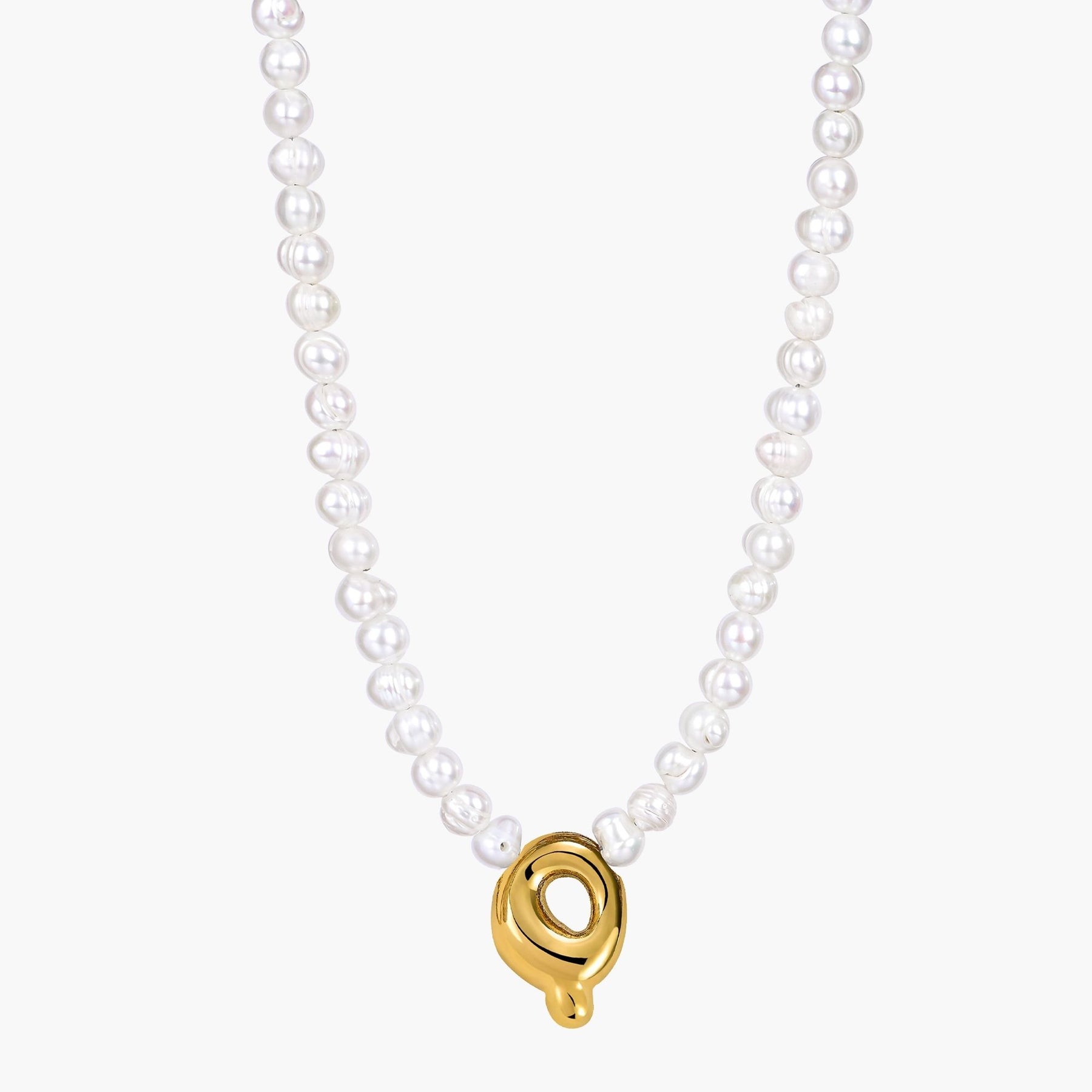 Parel Bubble Initiële Ketting