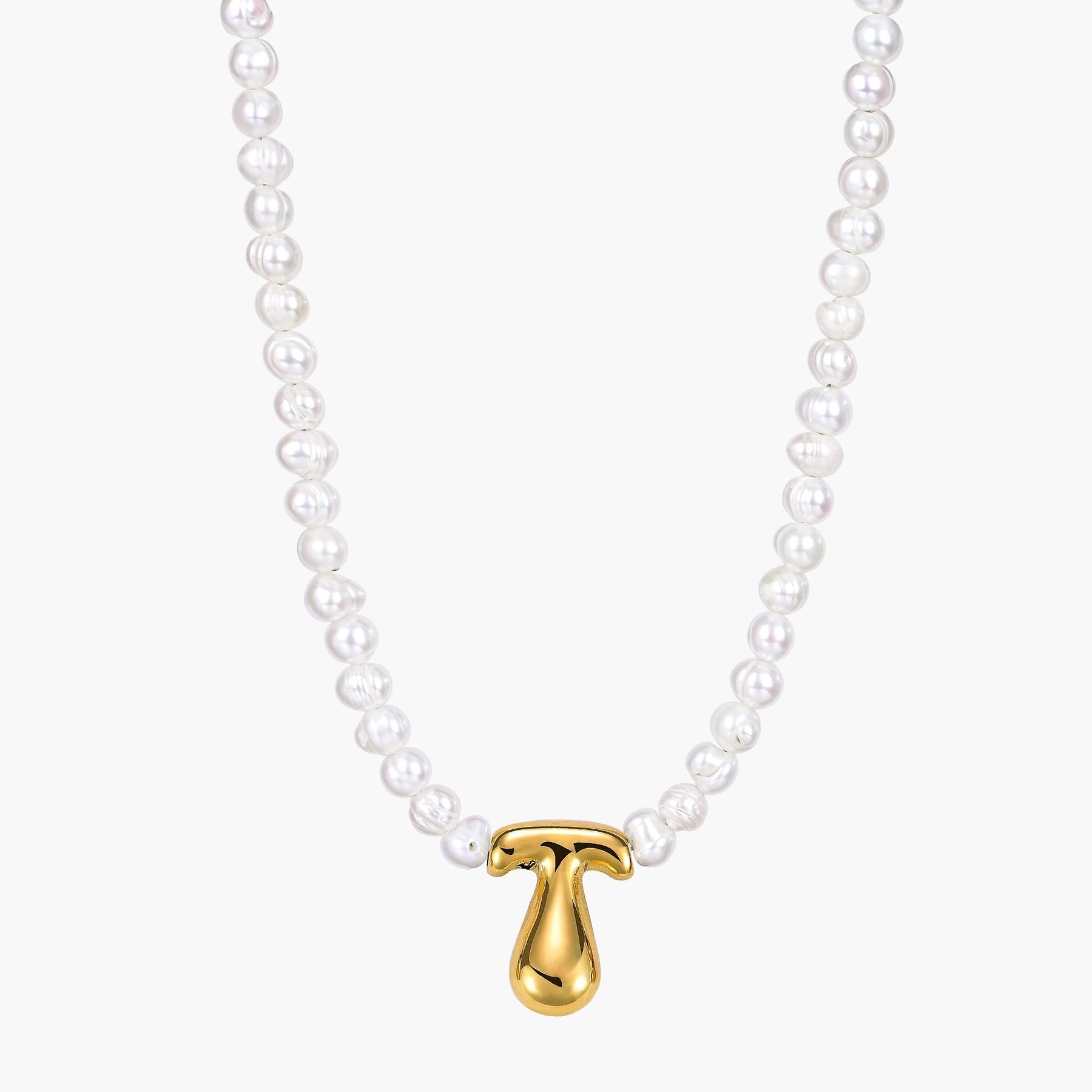 Parel Bubble Initiële Ketting