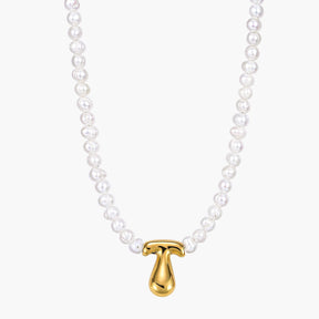 Parel Bubble Initiële Ketting