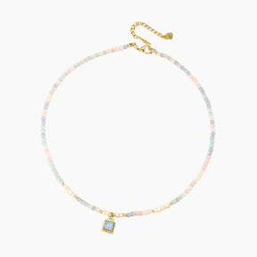 Rustige Sky Crystal Choker ketting