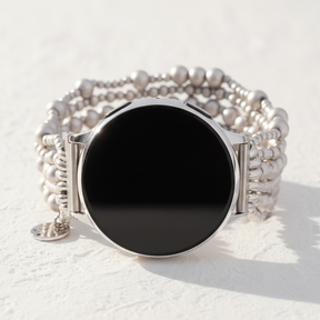 Platinum Demure Stretch Apple Watch-band