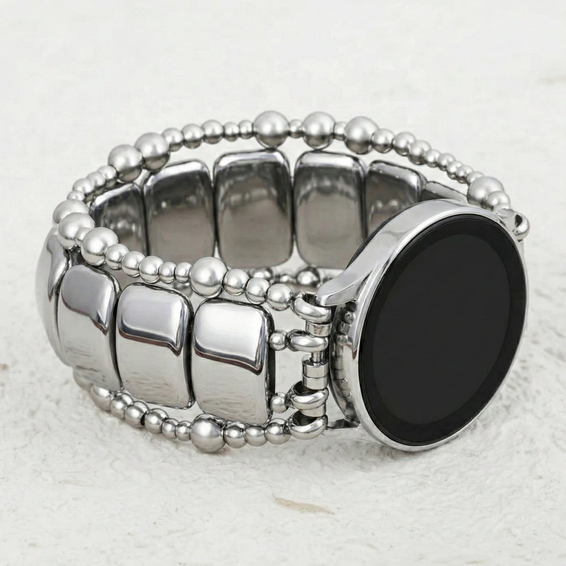 Platinum Noir Stretch Samsung Galaxy Horlogeband