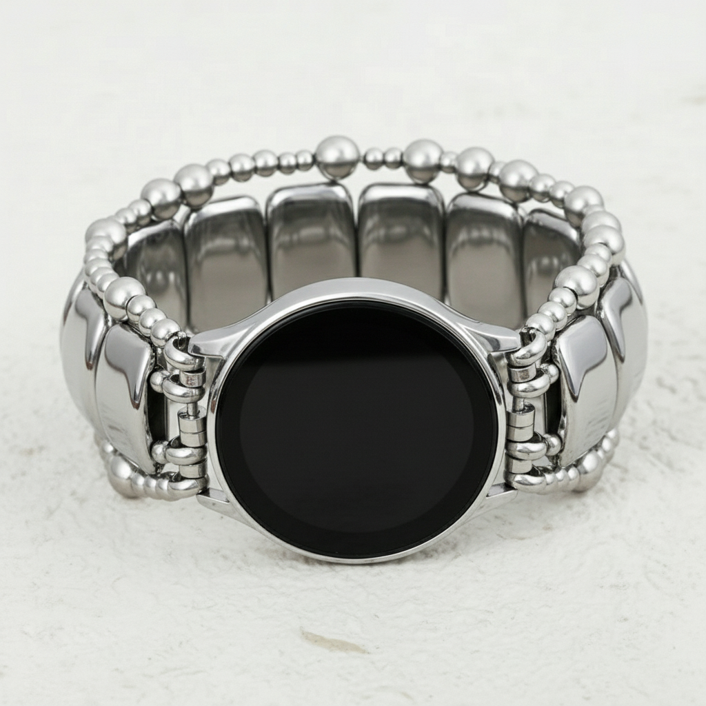 Platinum Noir Stretch Samsung Galaxy Horlogeband