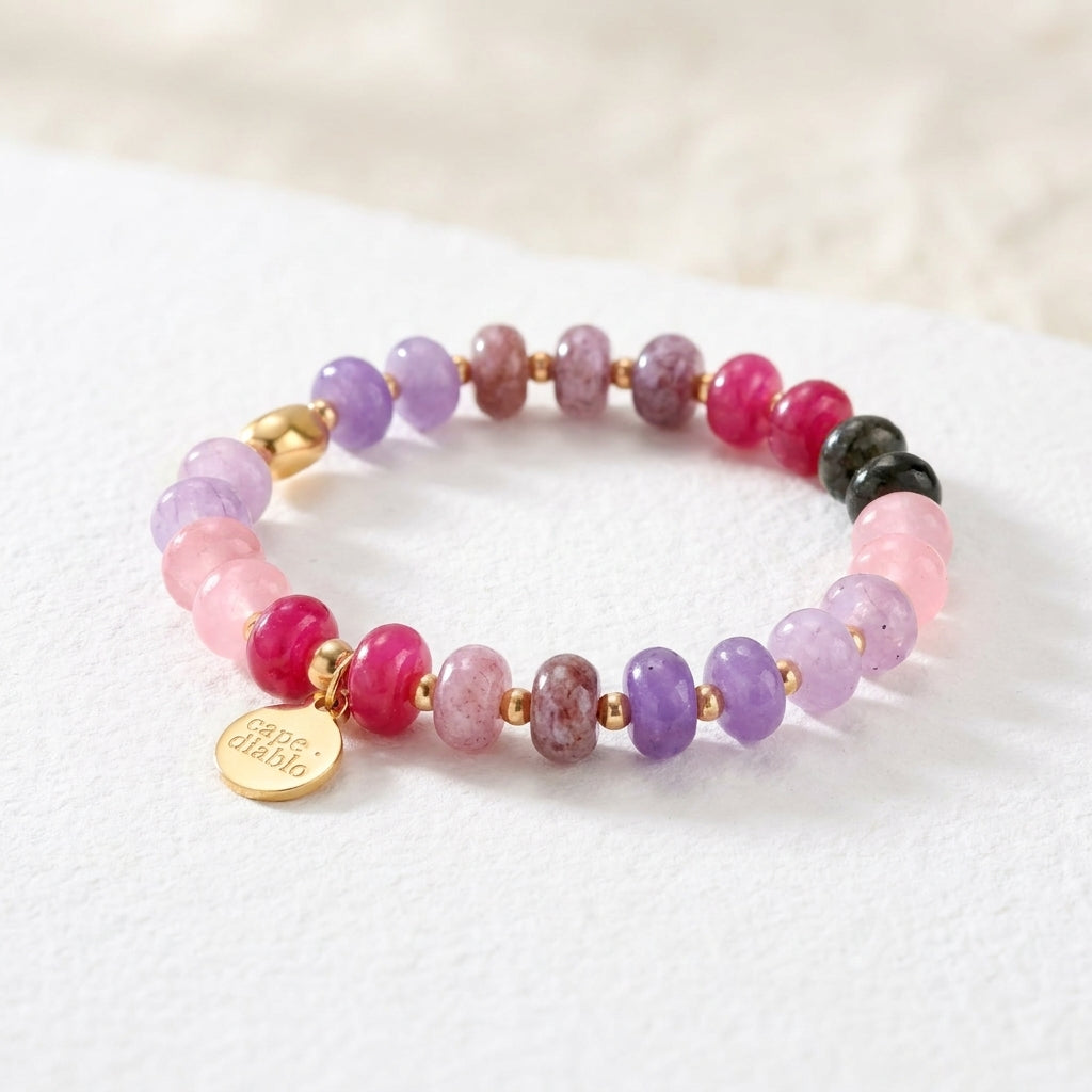 Berry Jade Bloom Armband
