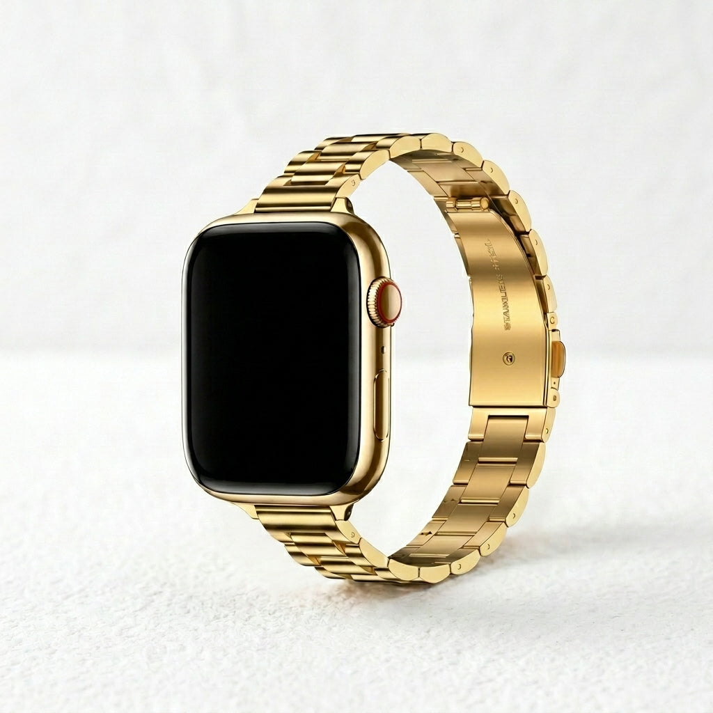 Klassieke gouden luxe Apple Watch-band