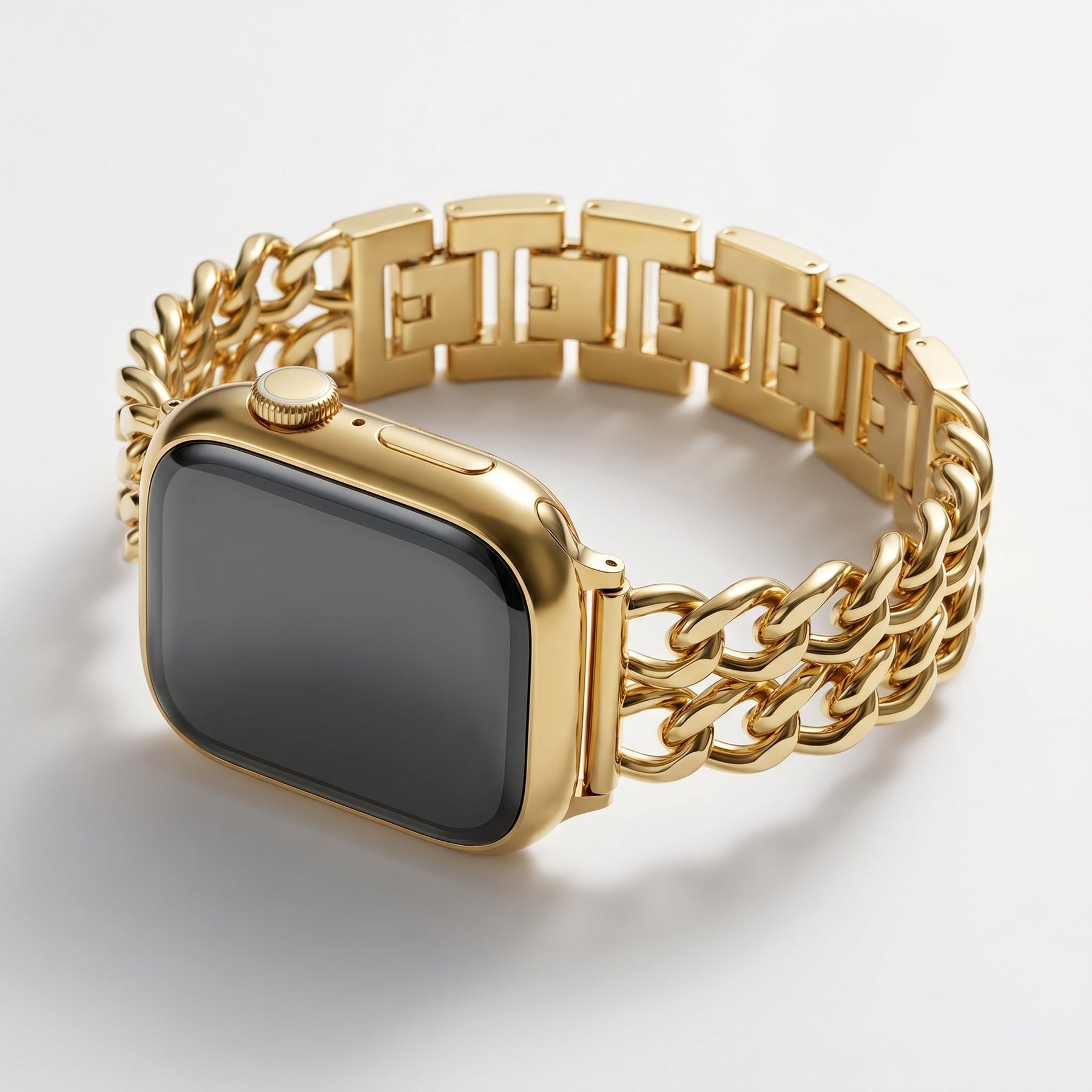 Gouden Curve Luxe Apple Watch Bandje