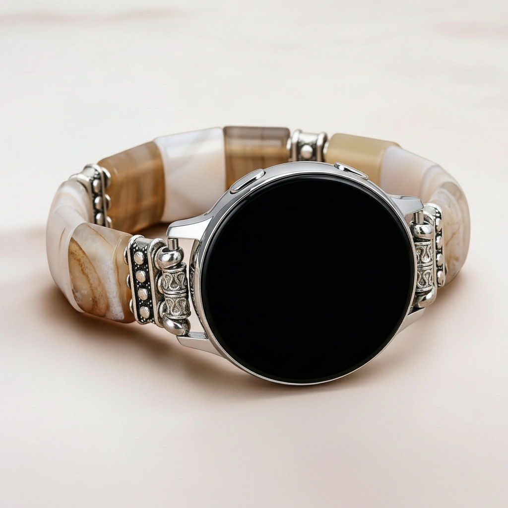 Sacred Sands Agaat Elastische Samsung Galaxy Horlogeband