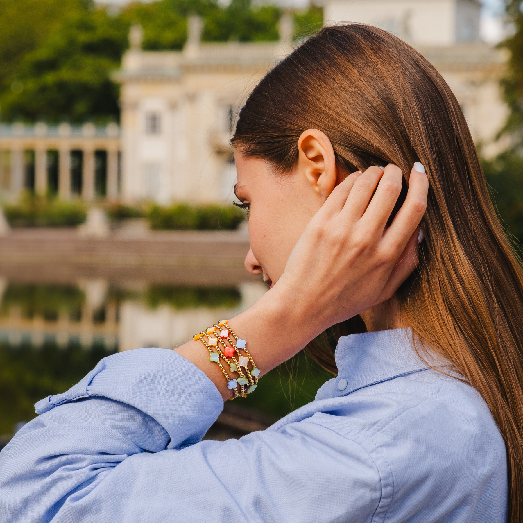 Amazoniet liefde bescherming armband