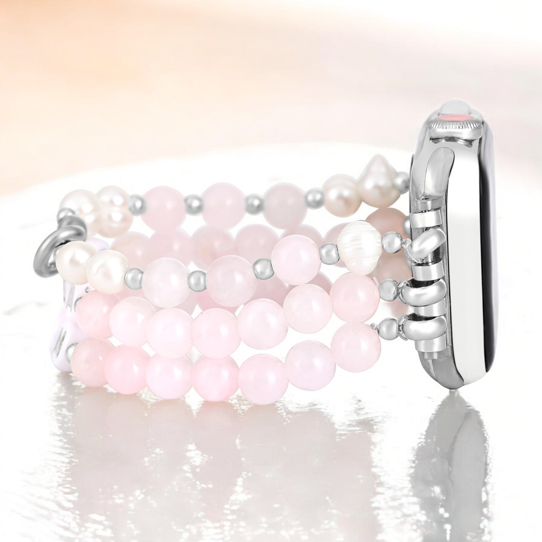 Boss Mom Rose Quartz Stretch Apple Watch Band