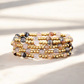 Agate Elegance Armband Set