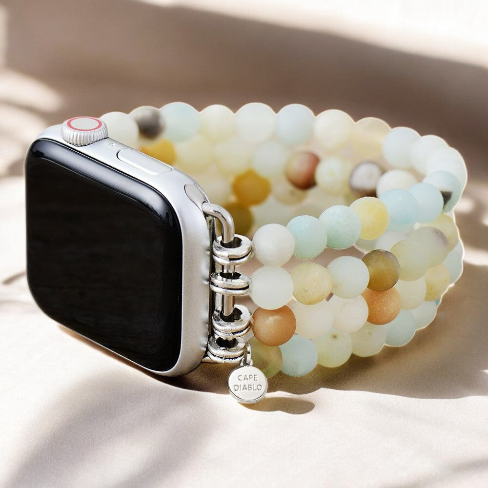 Amazoniet Jasper stretch Apple Watch -band