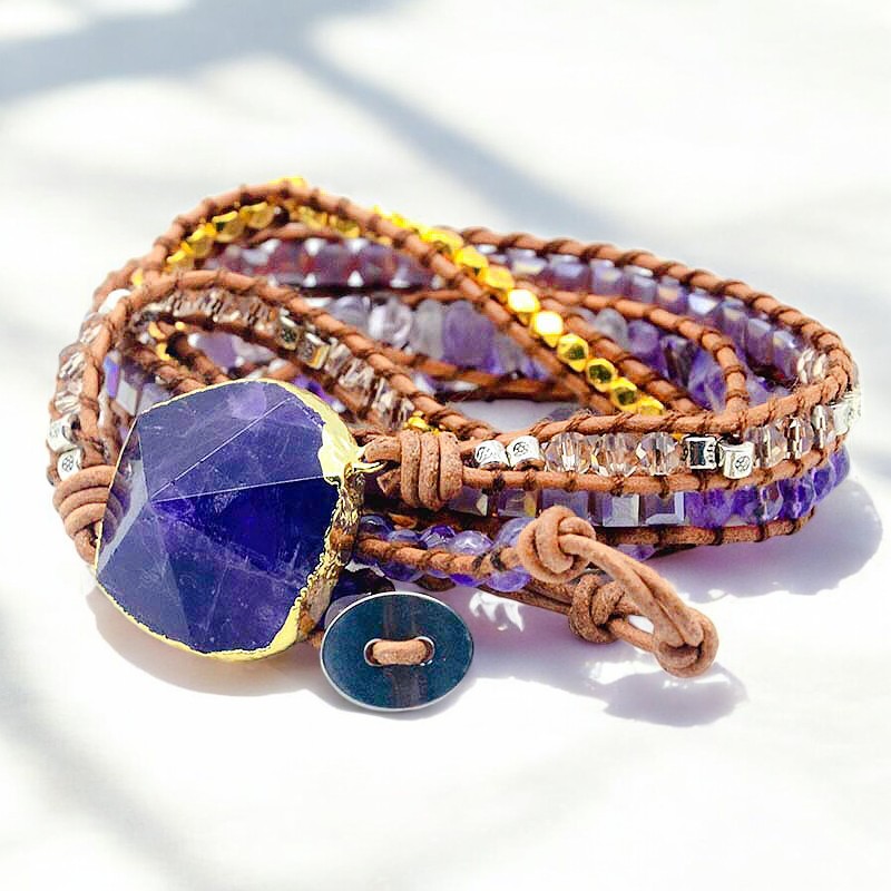 Amethist Imperial Wrap Armband